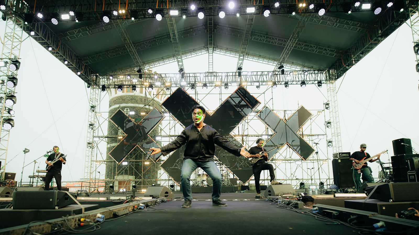 Motherjane performing live on stage at Mahindra Independence Rock in Mumbai in 2024