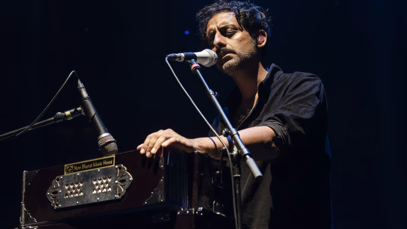 Peter Cat Recording Co. performing on stage at The Roundhouse, London, in July 2025