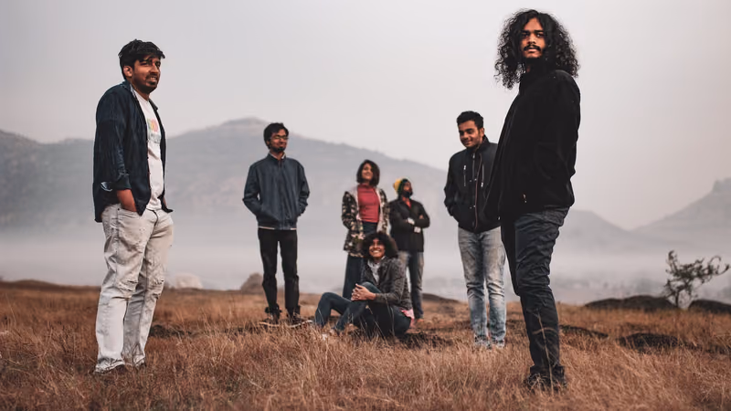 Easy Wanderlings band members performing together