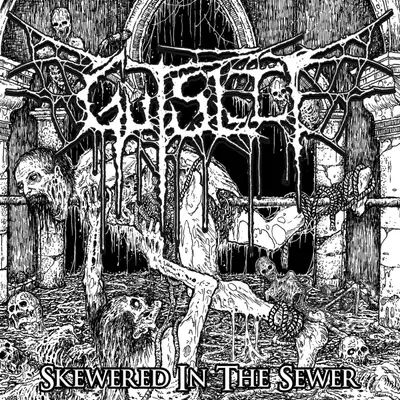 Skewered In the Sewer by gutslit album artwork