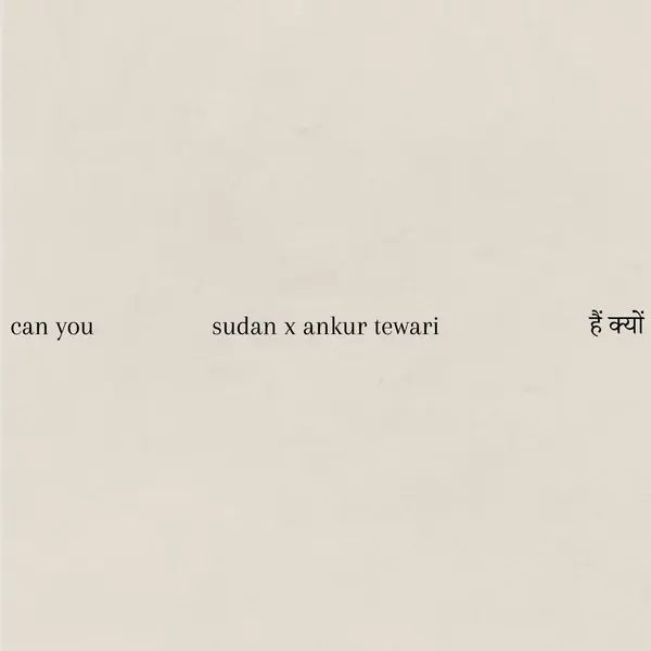 can you / hai kyun by Ankur Tewari album artwork