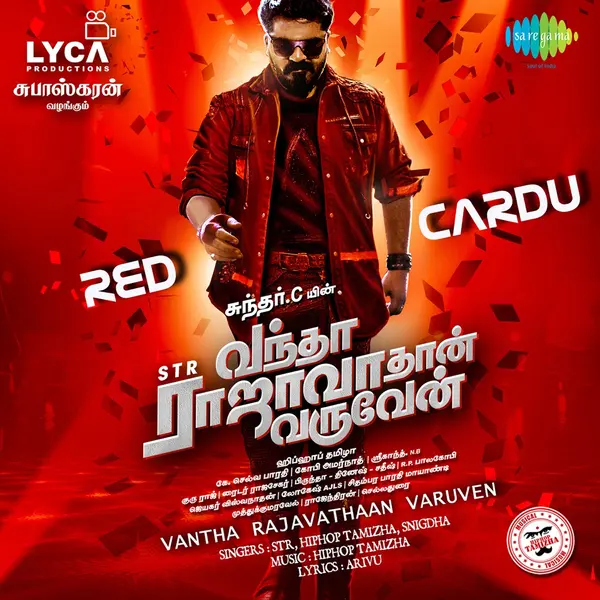 Red Cardu (From "Vantha Rajavathaan Varuven") by Hiphop Tamizha album artwork