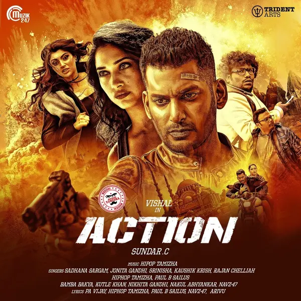 Action (Original Motion Picture Soundtrack) by Hiphop Tamizha album artwork