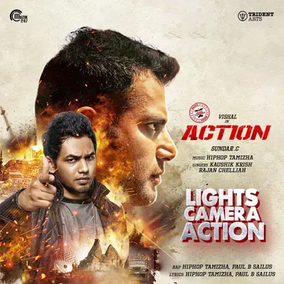 Lights Camera Action (Promo Song) [From "Action"] by Hiphop Tamizha album artwork