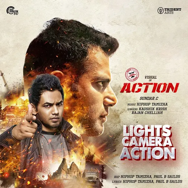 Lights Camera Action (Promo Song) [From "Action"] by Hiphop Tamizha album artwork