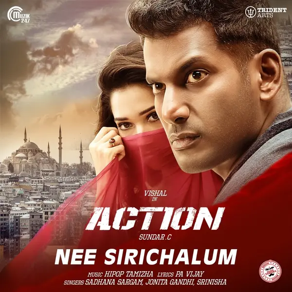 Nee Sirichalum (From "Action") by Hiphop Tamizha album artwork